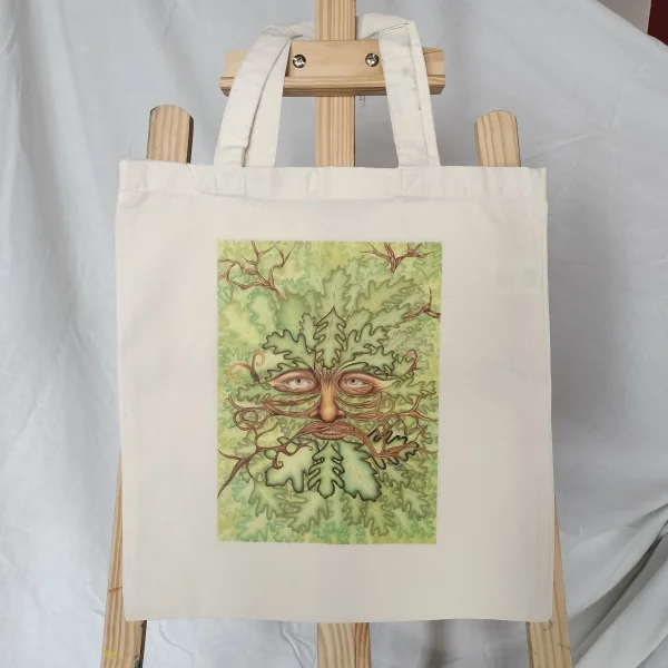 The Green Man tote bag